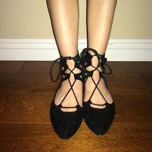 Missguided Tie Up Flats